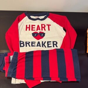 Boys valentines pajamas size 10